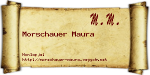 Morschauer Maura névjegykártya